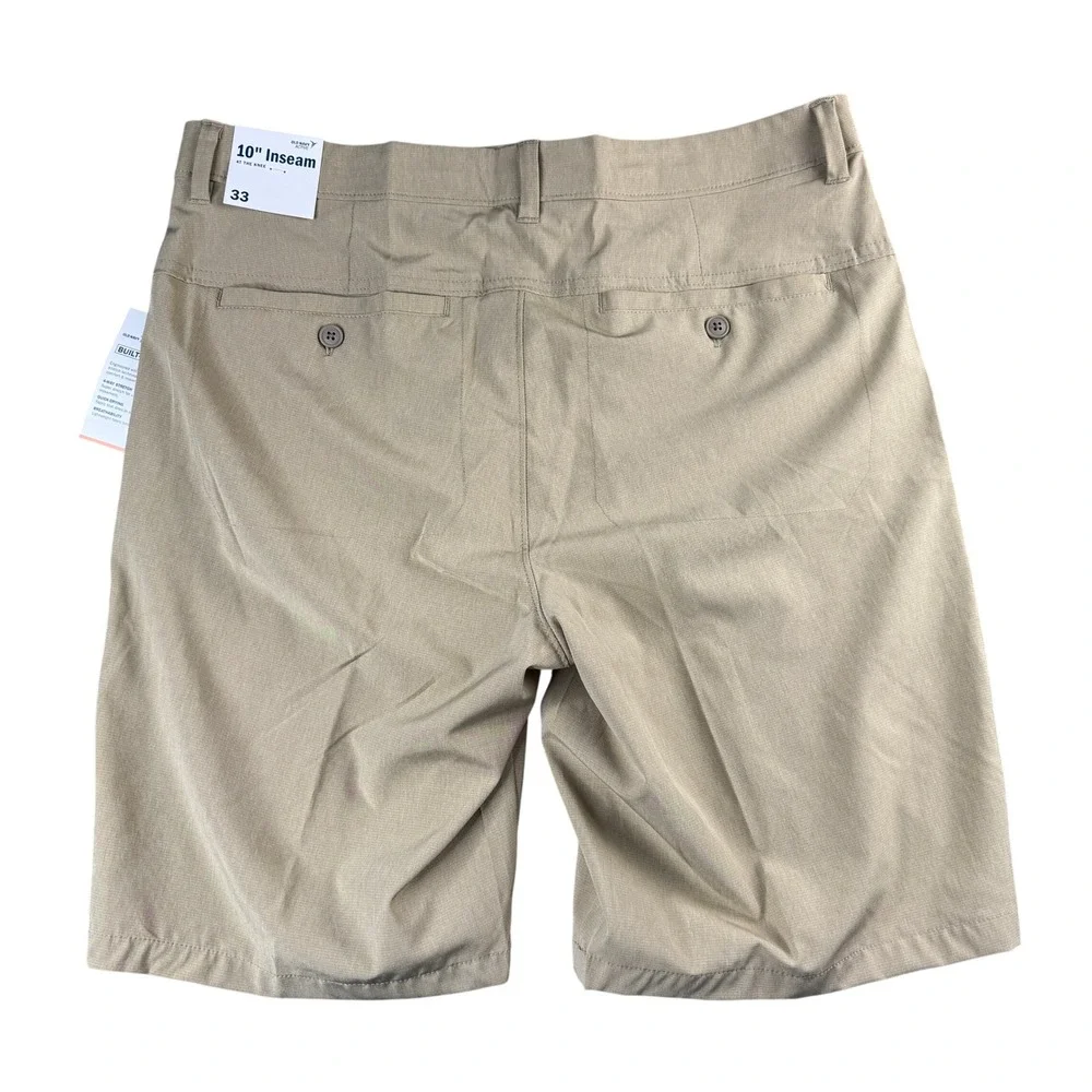 Old Navy Active Mens 33 Built-In Flex Khaki Hybrid Shorts 10
